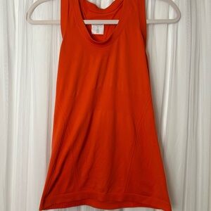 Athleta Orange Tank Top Moisture-Wicking Athletic Wear